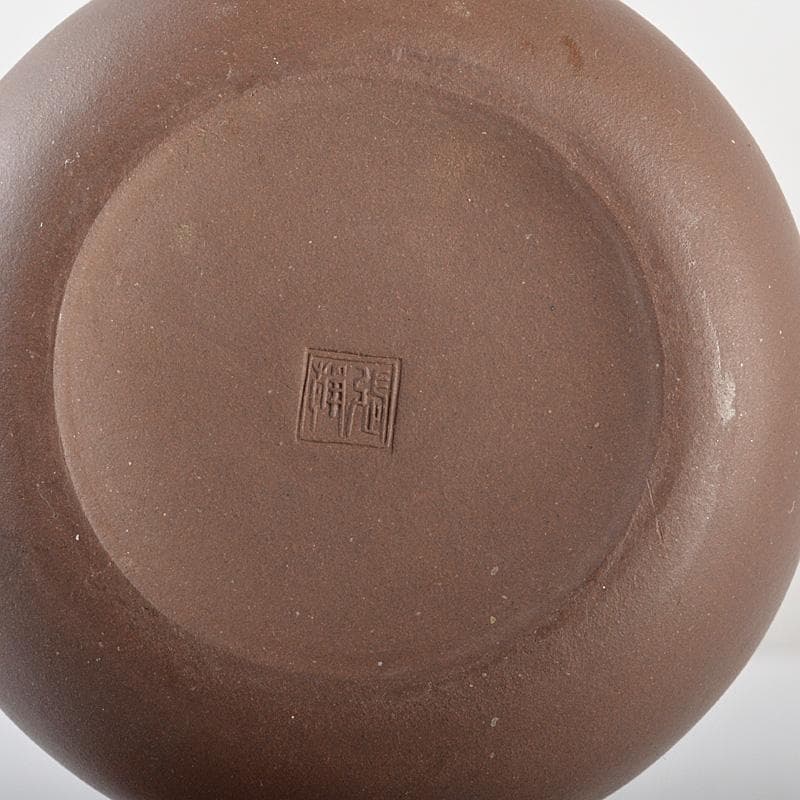 中国　紫砂　朱泥　急須　茶壷　在銘　M　R5906