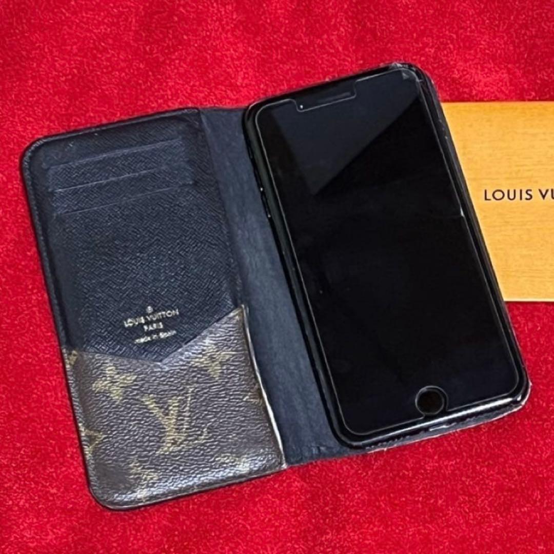 [LOUIS VUITTON]LVモノグラム手帳型スマホケース
