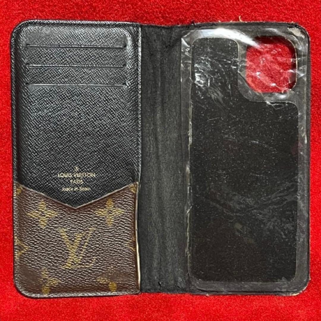 [LOUIS VUITTON]LVモノグラム手帳型スマホケース