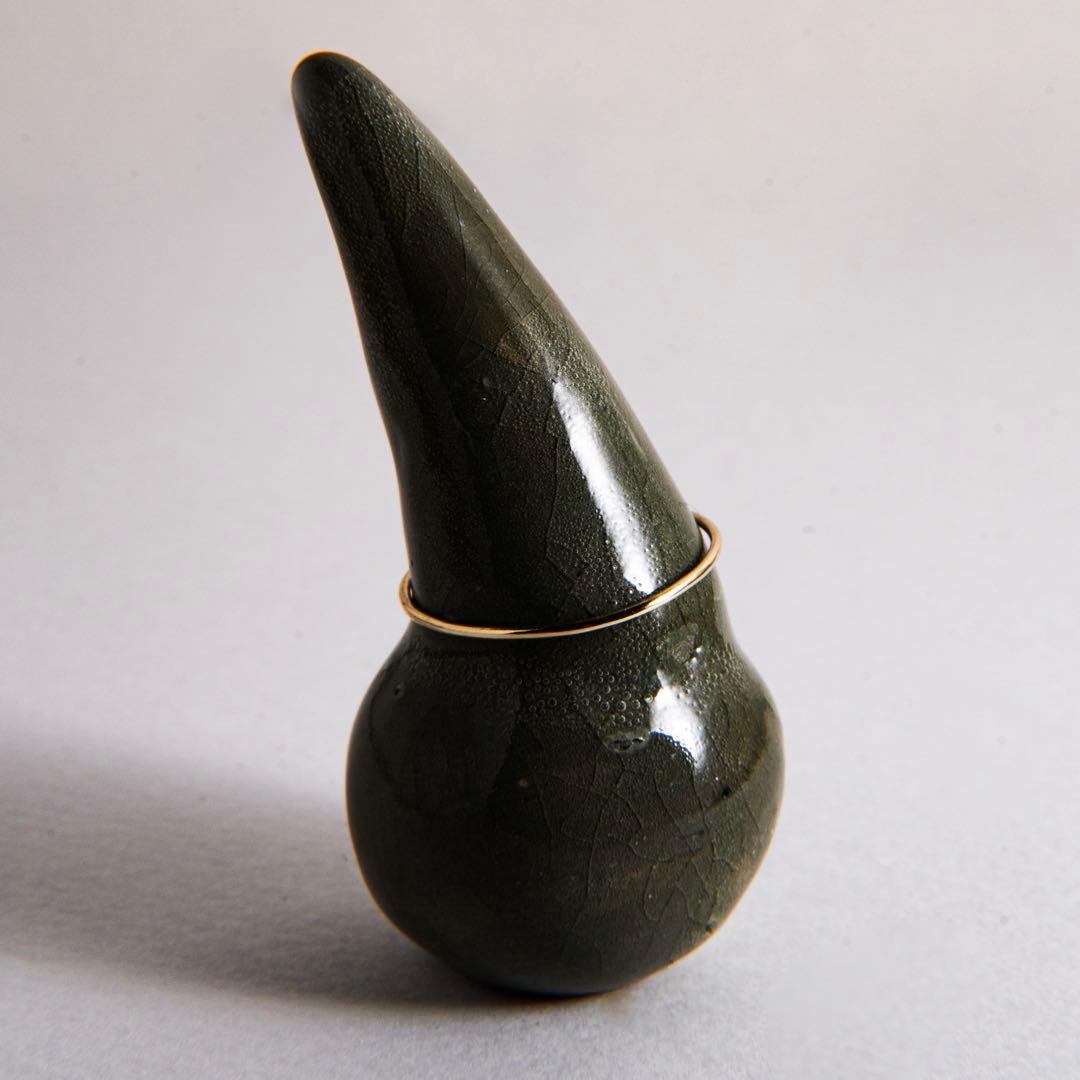 【m/y】k10、ゴールドリング、幅0.8mm丸線