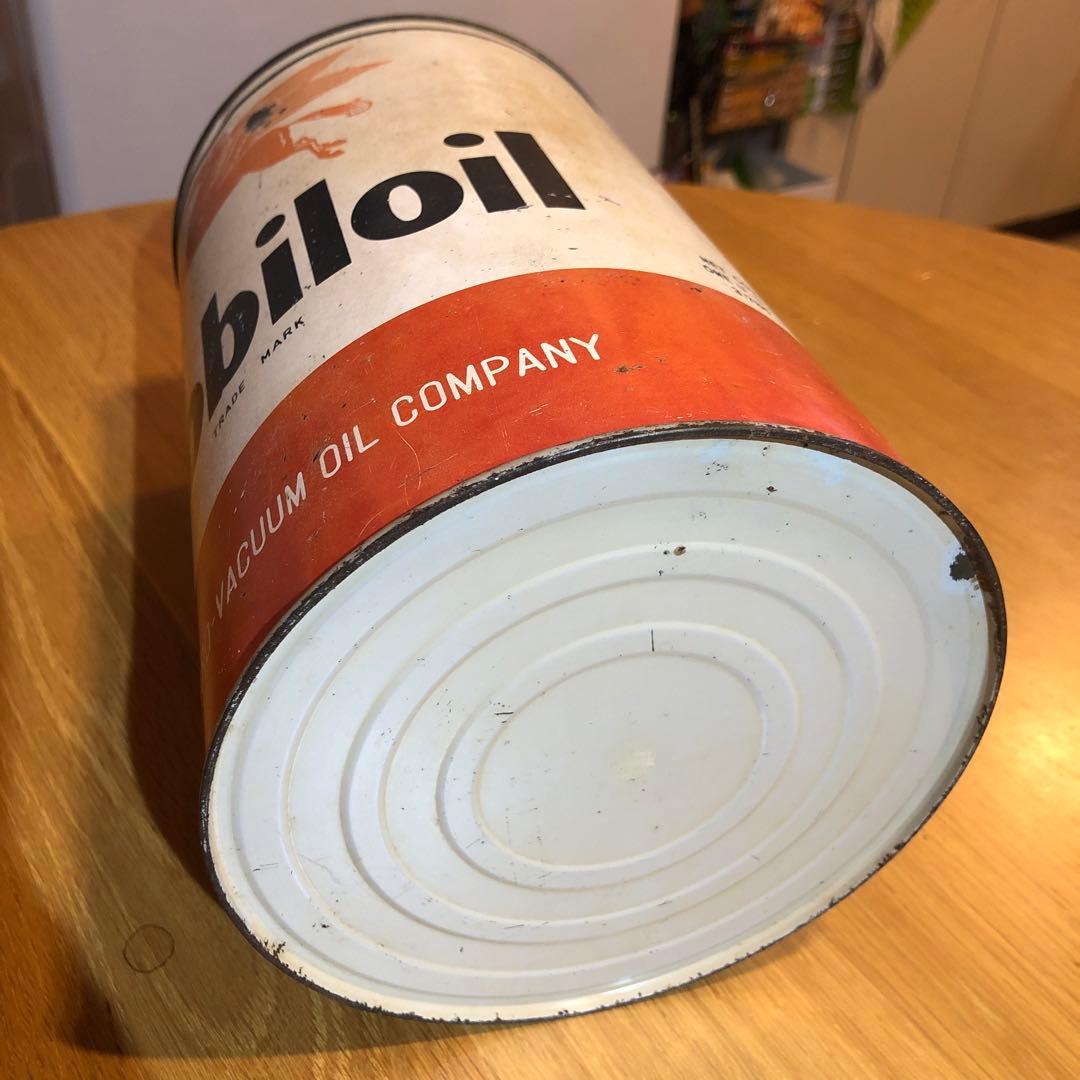 モービルオイル　オールド　ビンテージ　オイル缶　ガレージライフ