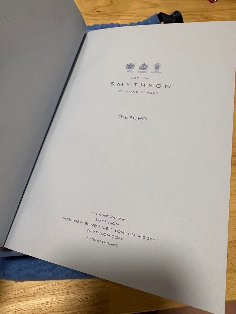 未使用品 スマイソン Smythson Soho ノート レッド