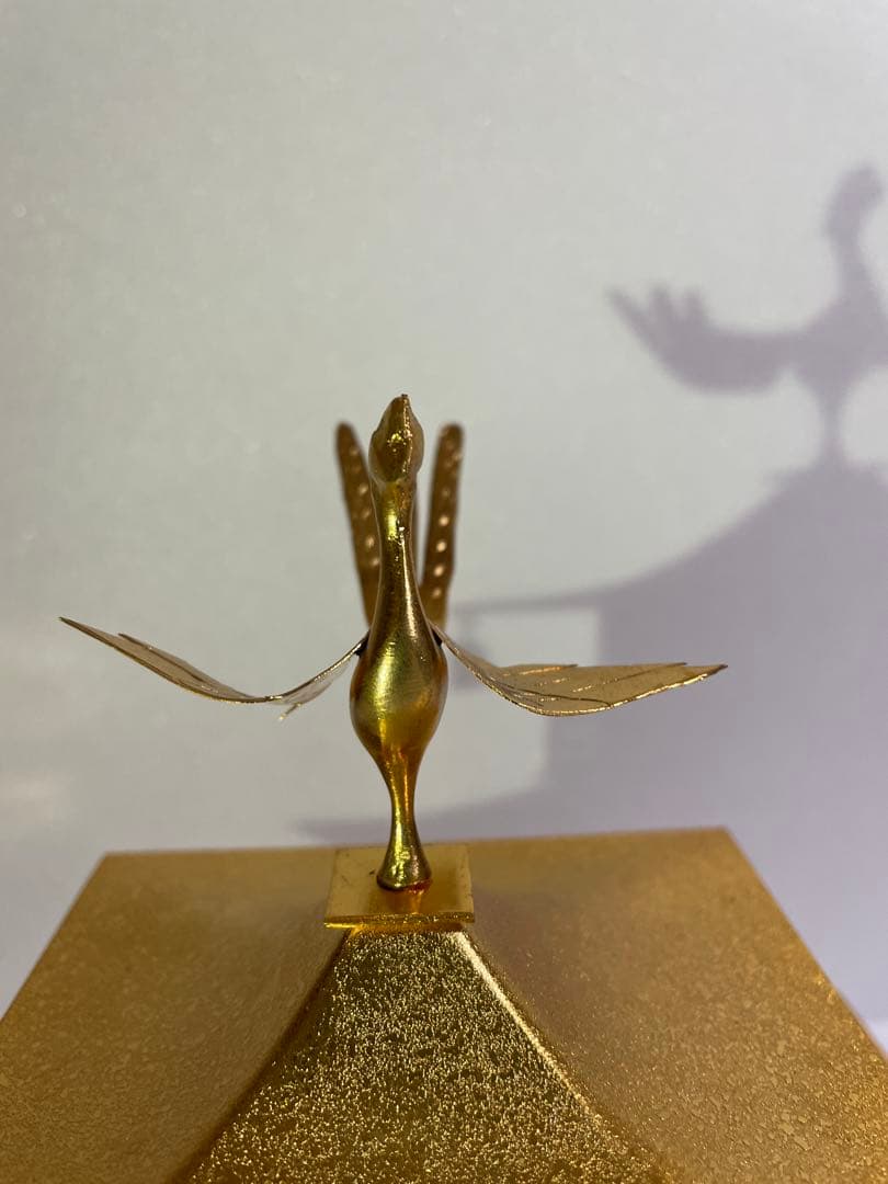 金閣寺風 金属製装飾品 鳳凰付き