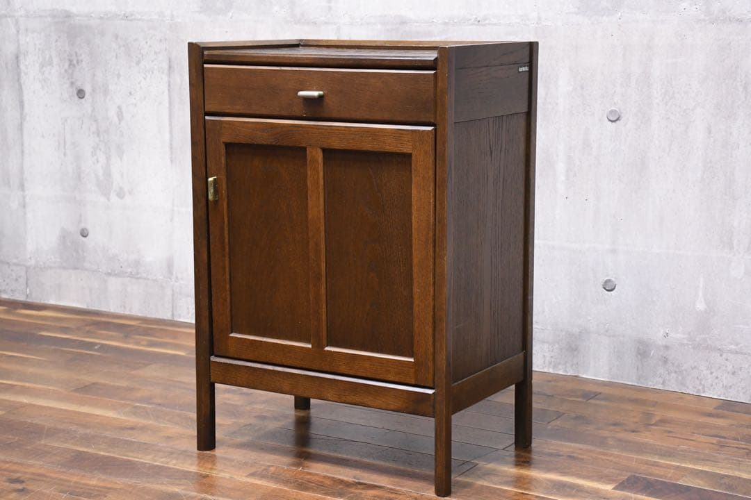 EAC2 カリモク サイドキャビネット 電話台 花台 ディスプレイ台 飾り台