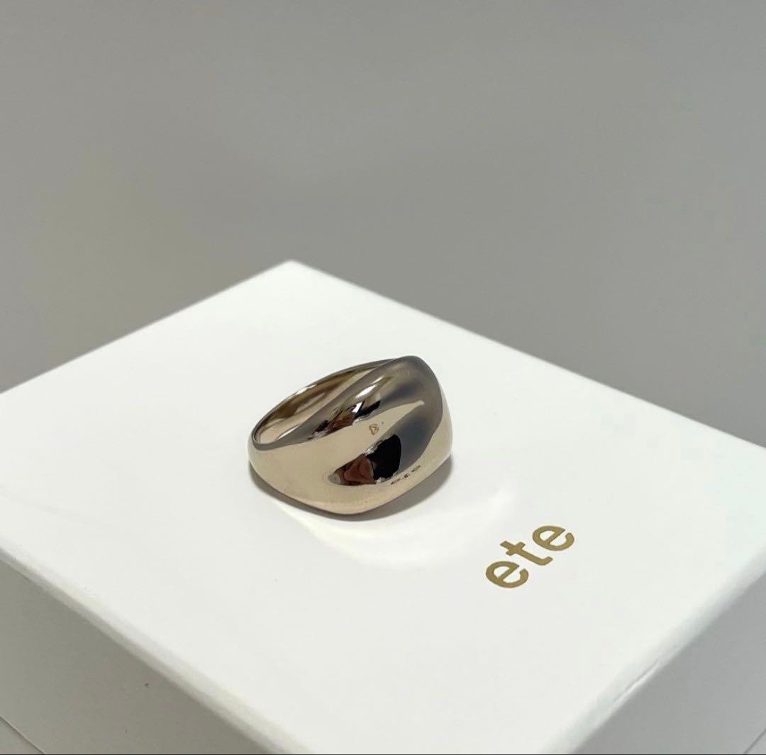【美品】ete ロウ ボールドリング ロウブランゴールド RBG #17