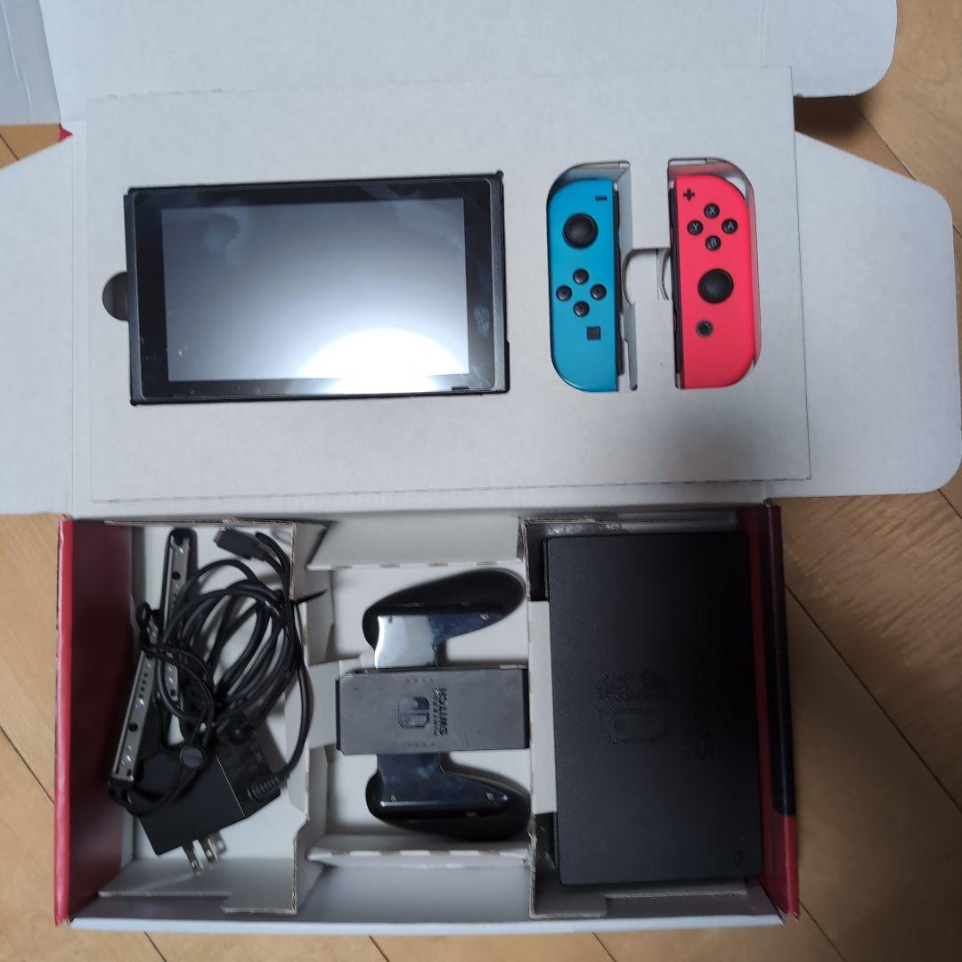 動作確認済　Nintendo Switch 本体 ネオンピンク・ブルー