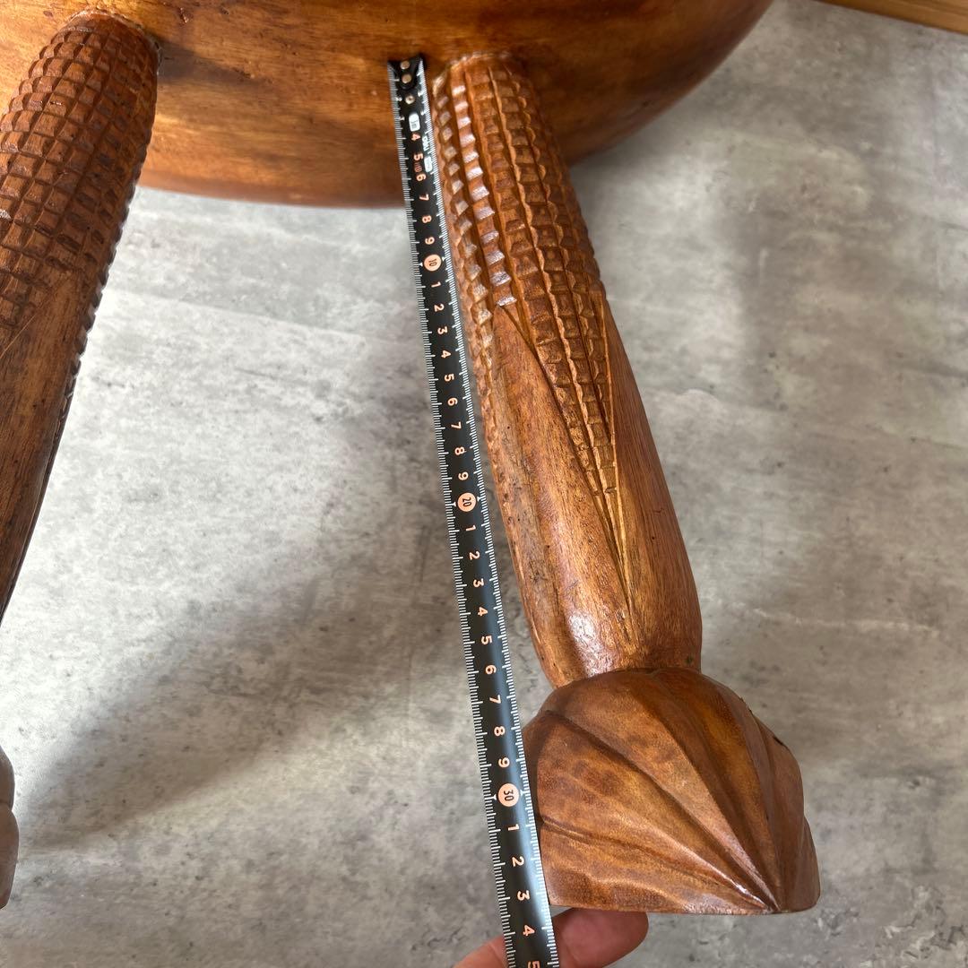 椅子　スツール　アフリカ製　木製　アンティーク　民芸品　工芸品　民族　民族雑貨