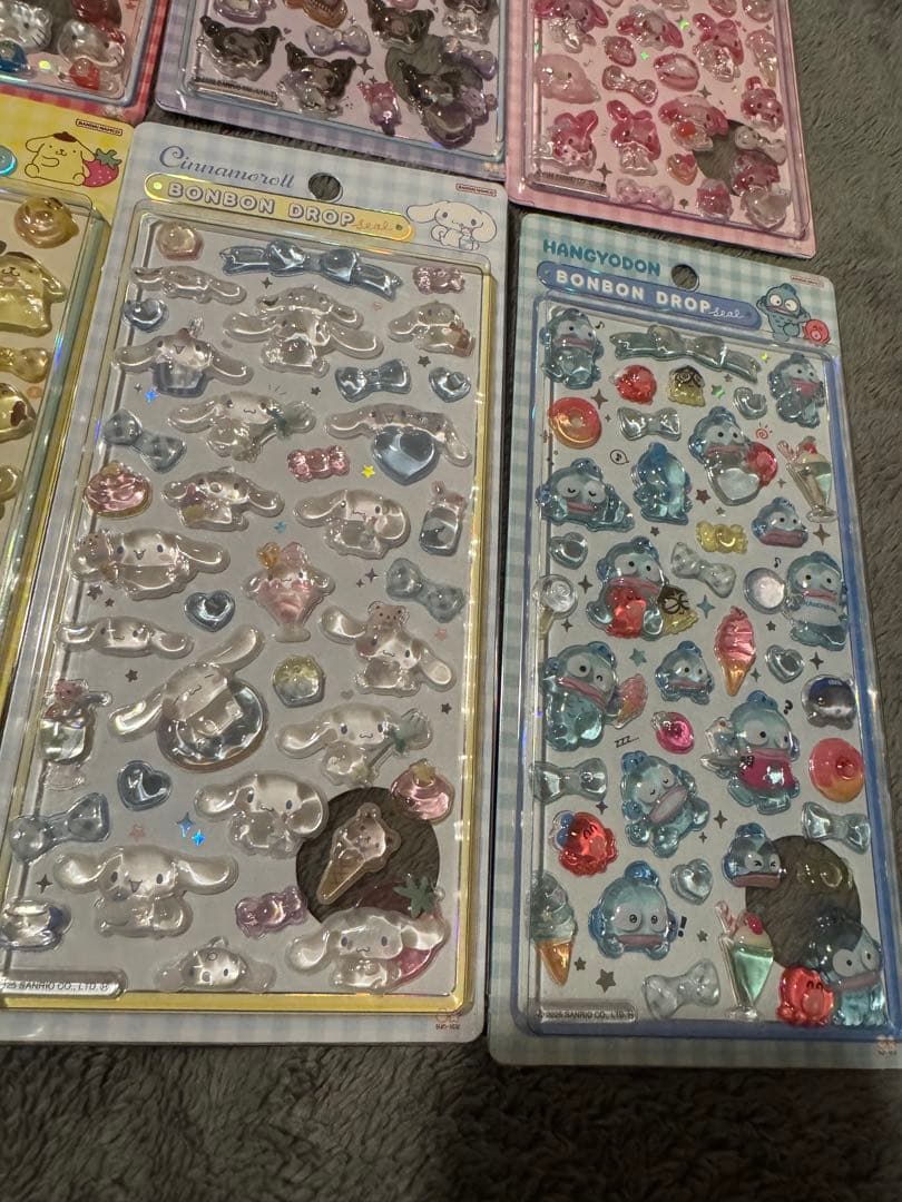 【確実正規品！！】レア2弾サンリオボンボンドロップシール 8セット