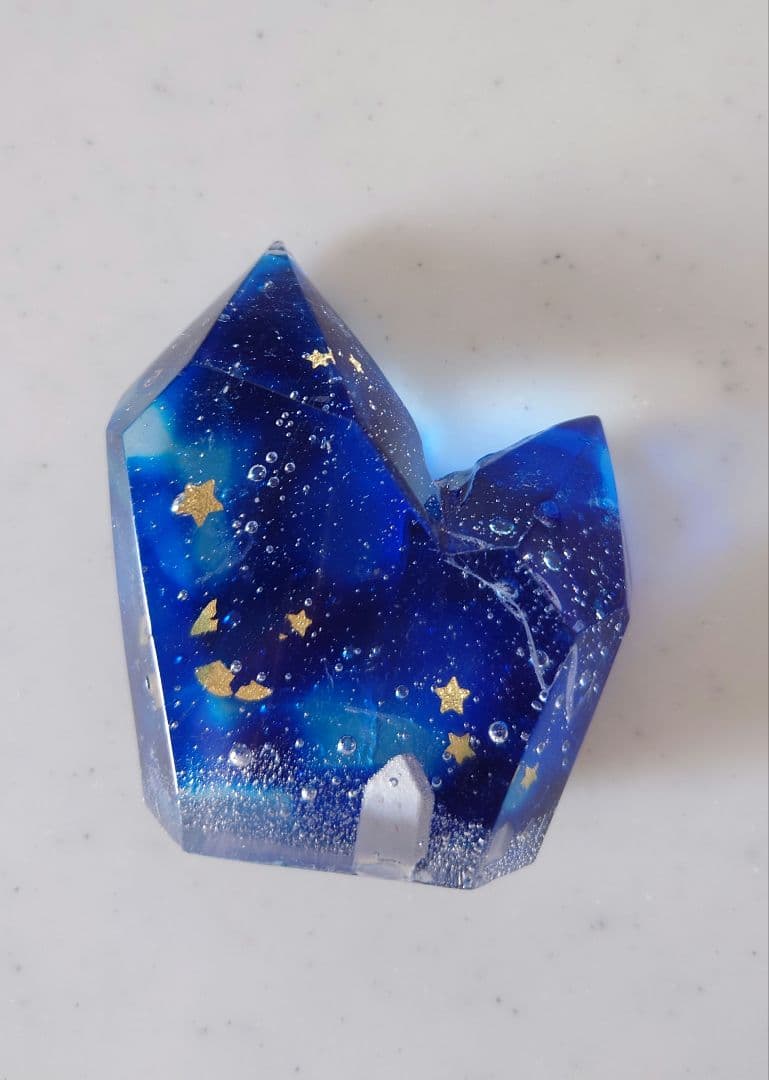 コロロ硝子＊林彩加さんのガラスオブジェ＊星空鉱石＊