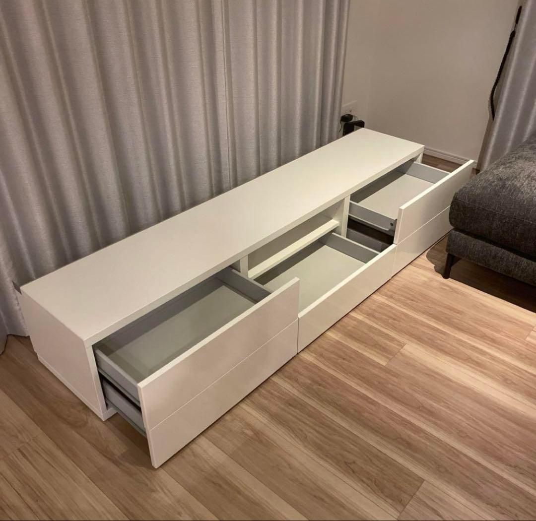 ベストー テレビ台 テレビボード ホワイト 180