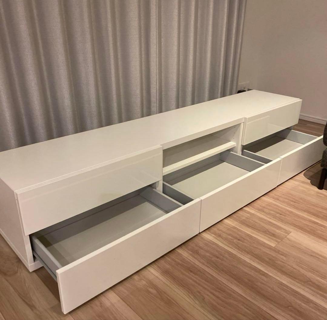 ベストー テレビ台 テレビボード ホワイト 180