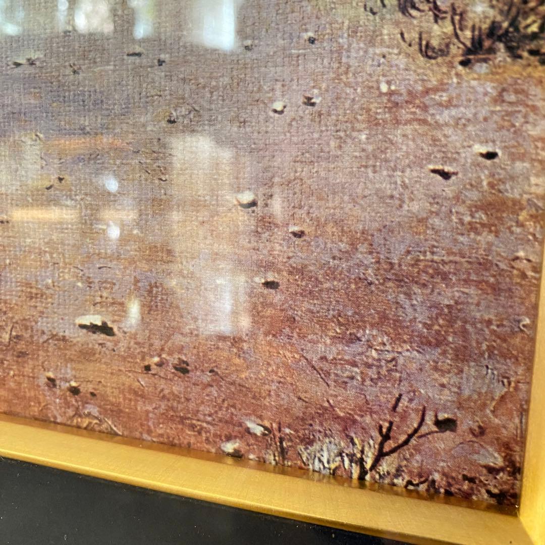 荒野の群馬 ペーテル・ニコライ・アルボ 馬 油彩画 油絵複製画 額付き