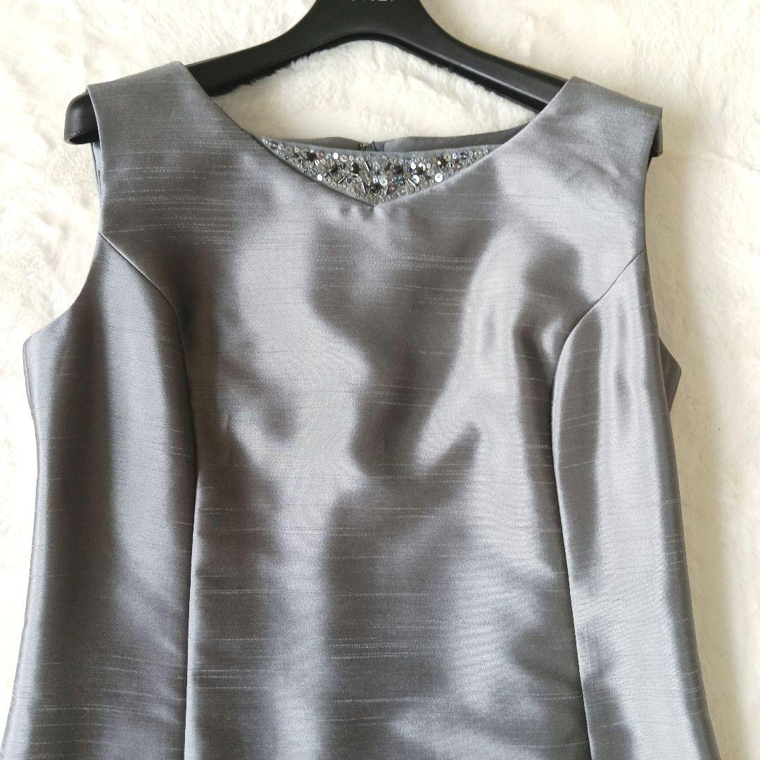 IGIN ZIBELINE　マザーズドレス　11号　ビーズ刺繍　シャンタン素材