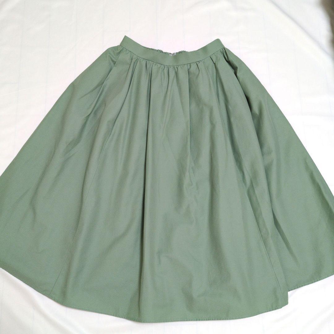 【TOCCA 】トッカ　フレアスカート グリーン系
