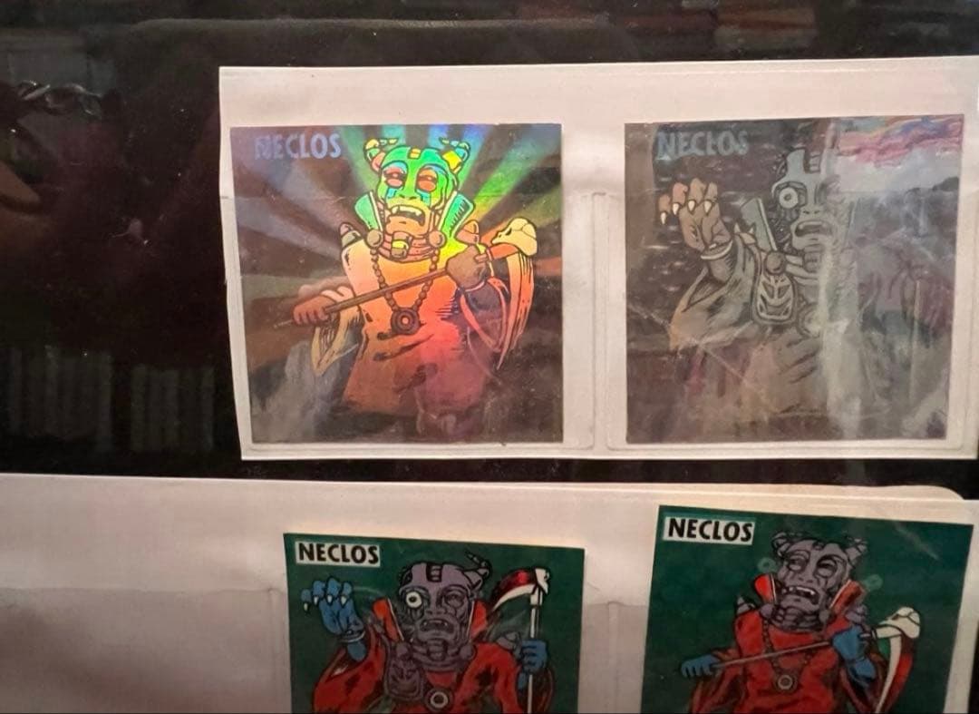 ネクロスの要塞 非売品 店頭用販促パネル 謎のネクロスシール ビックリマン風