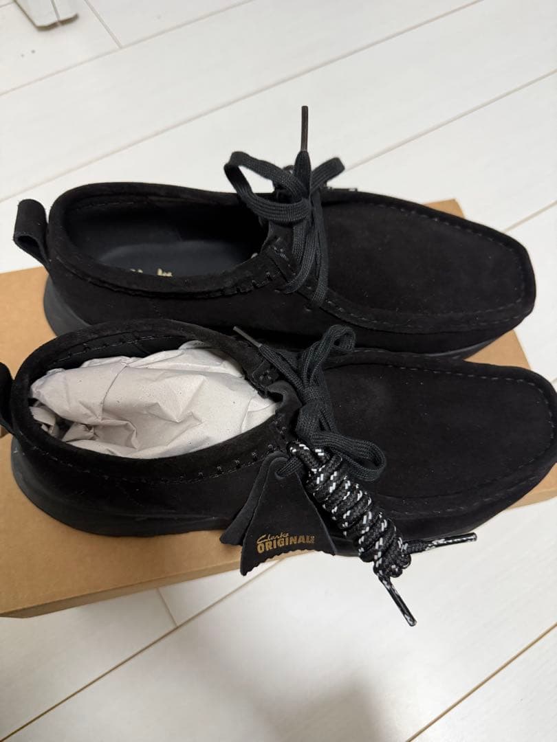 CLARKS Wallabee Eden Lo ブラックスエード