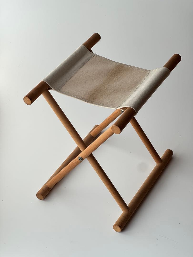 帆布座面 折りたたみ椅子 フォールディングチェア 古道具 アンティーク スツール
