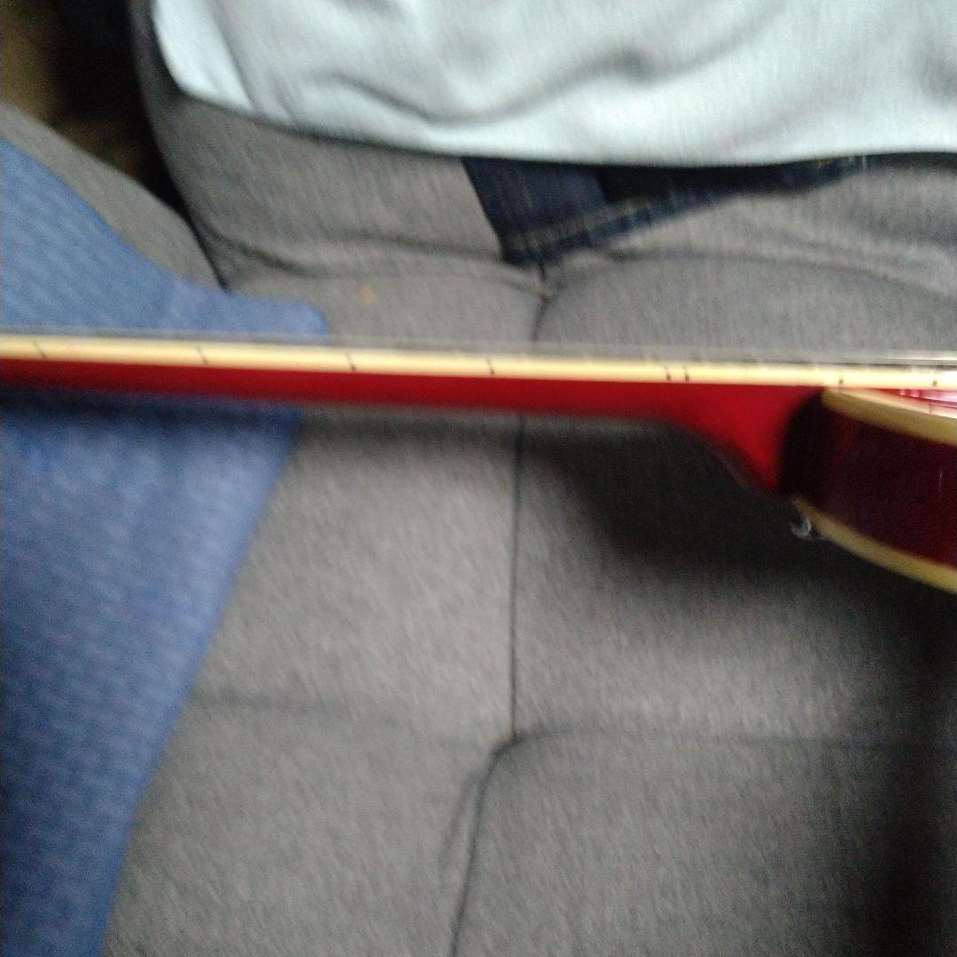 Grote セミアコースティックギター レッド