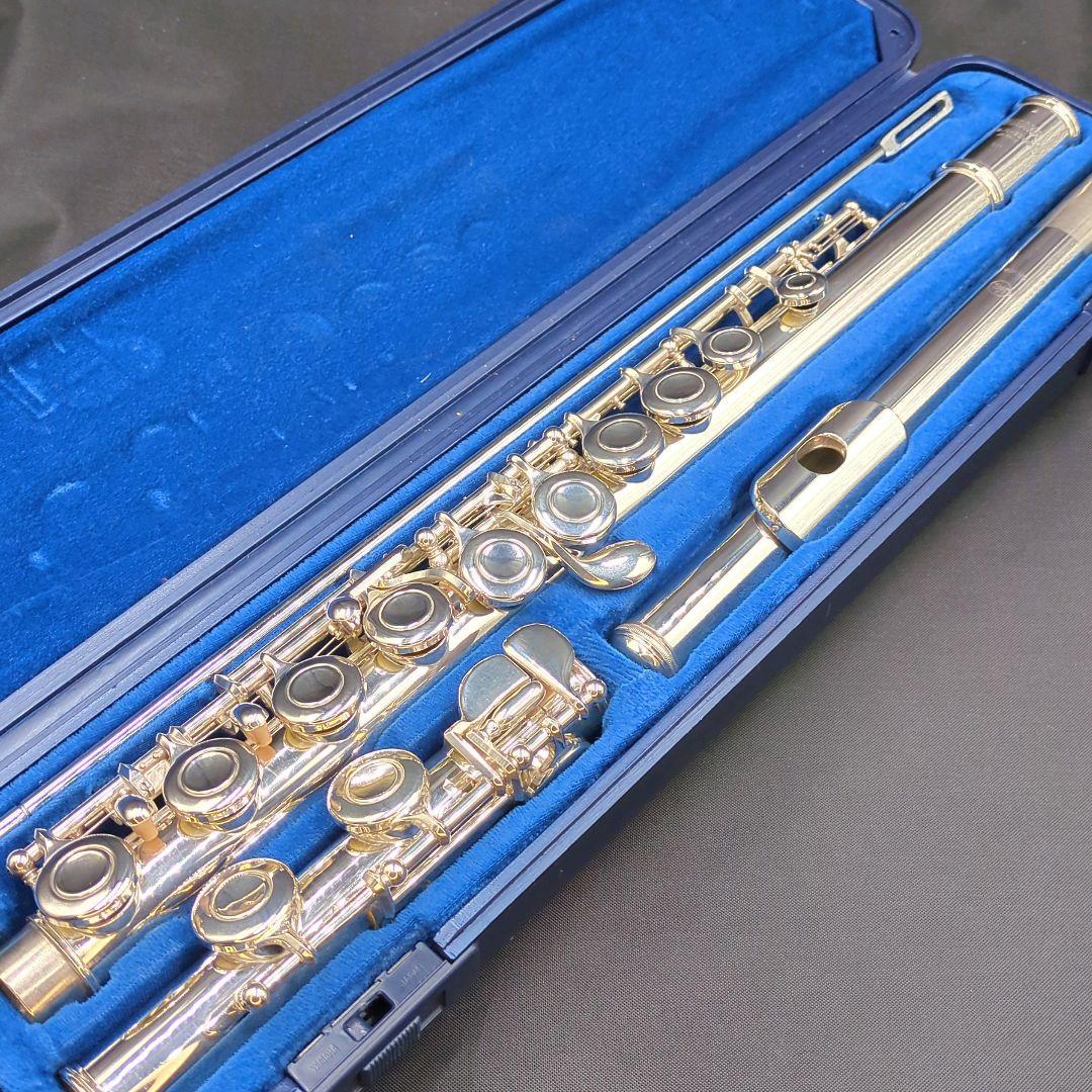 フルート　調整済美品　ヤマハ　YFL311（頭部管は銀製、Ｅメカ.銀メッキ仕様）