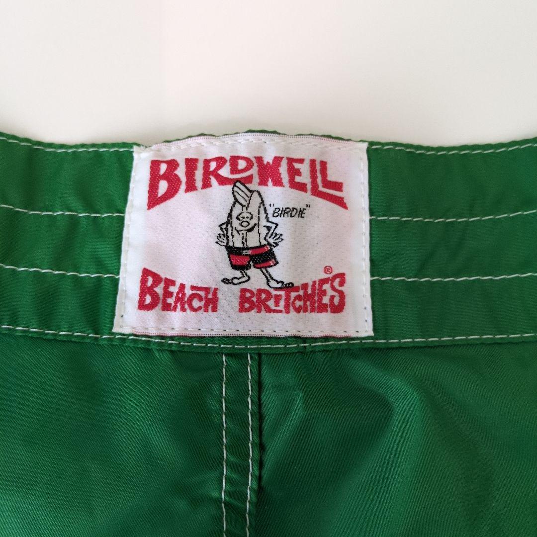 birdwell 緑色の水着 ボタン付き ドローコード