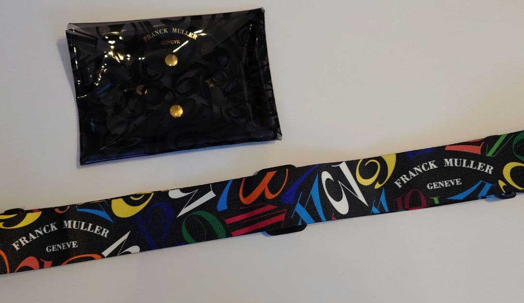 新品FRANCK MULLER フランクミュラー スーツケースベルト ポーチ付