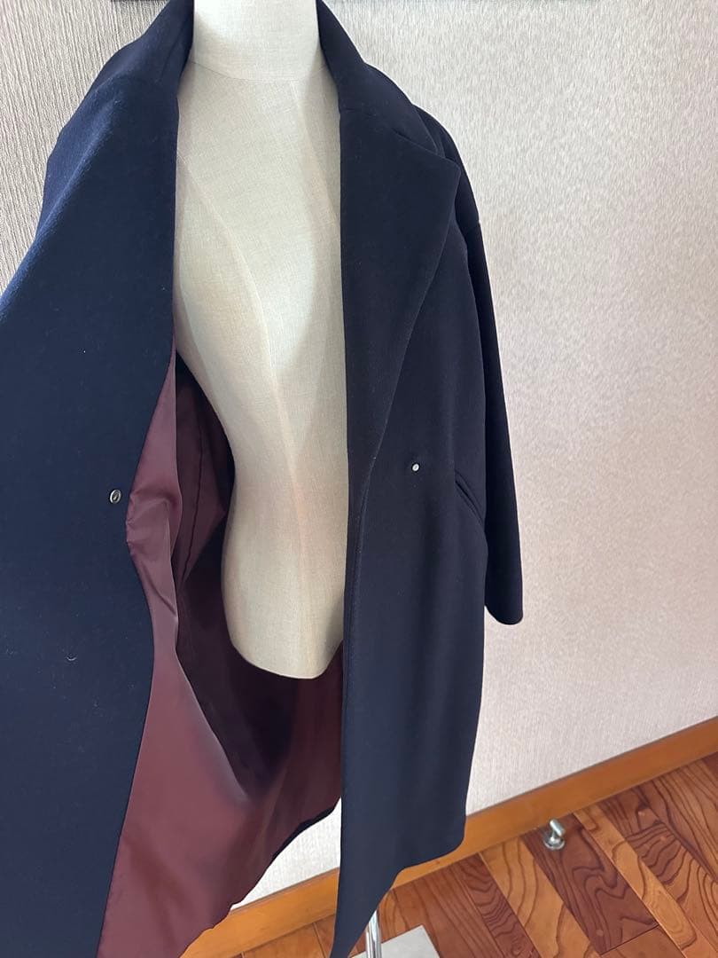 イエナ ネイビー MANTECOオーバーチェスターコート