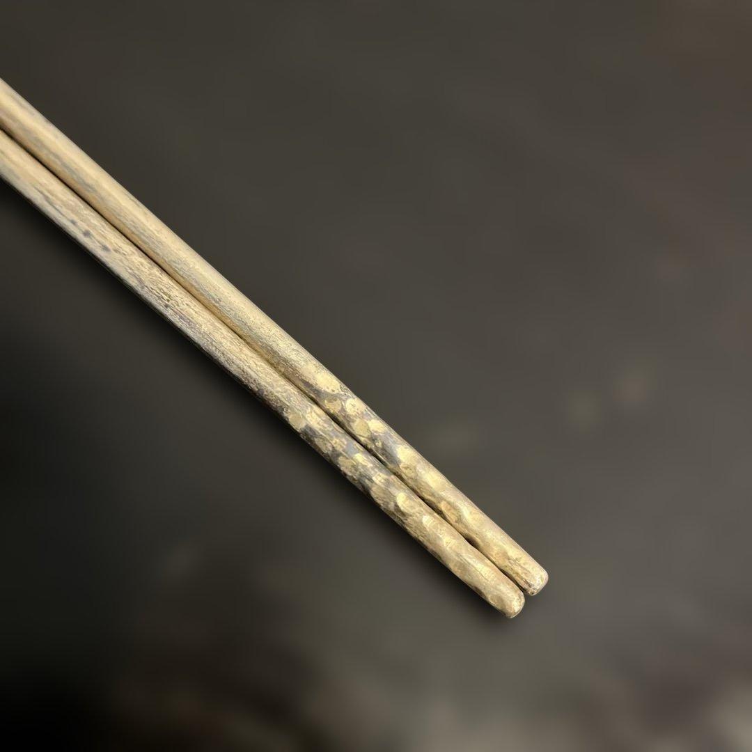 円能◯好　南鐐　銀杏頭火箸　銀製　茶道具　共箱　送料無料　総重量51.4g