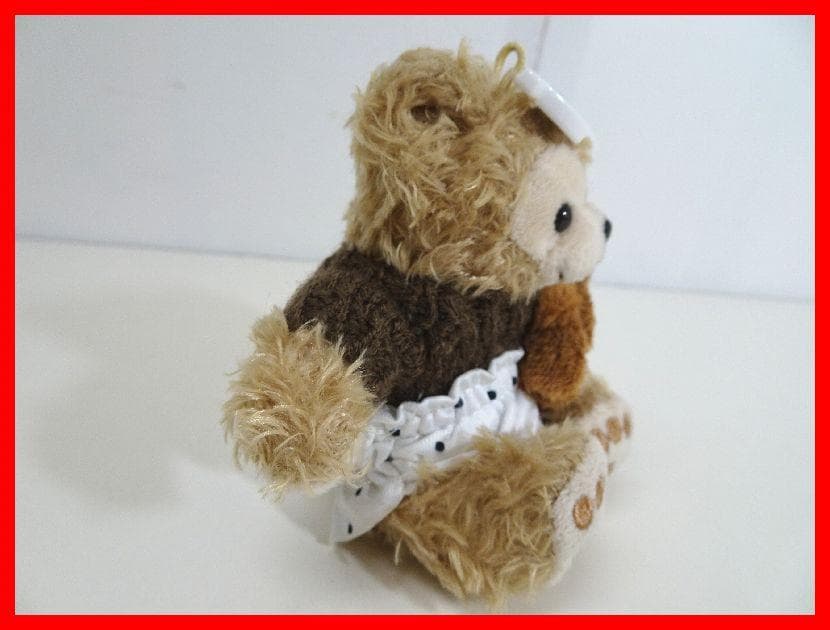 くま　ぬいぐるみストラップ　うさちゃんだっこ　サングラス　中古 Mイ-208