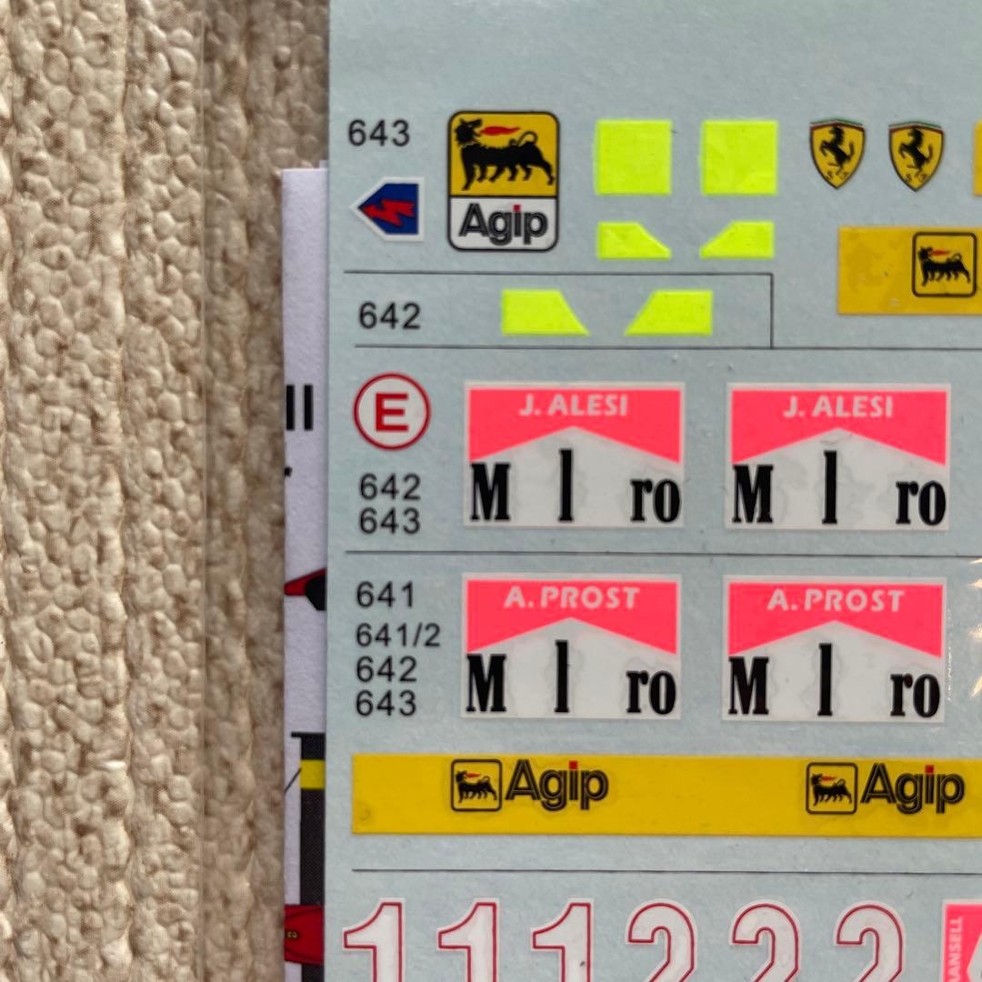 Ferrari 641 トランスキットセット　1/20スケール