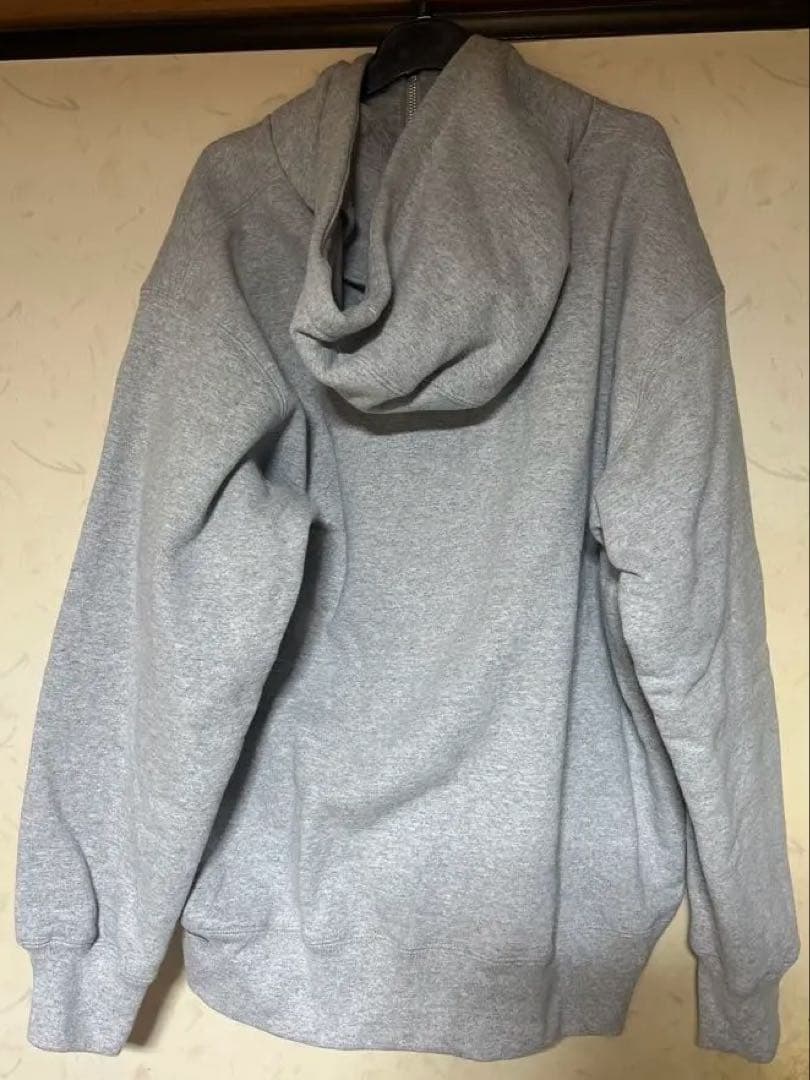 Supreme パーカー　フルジップ　L グレー