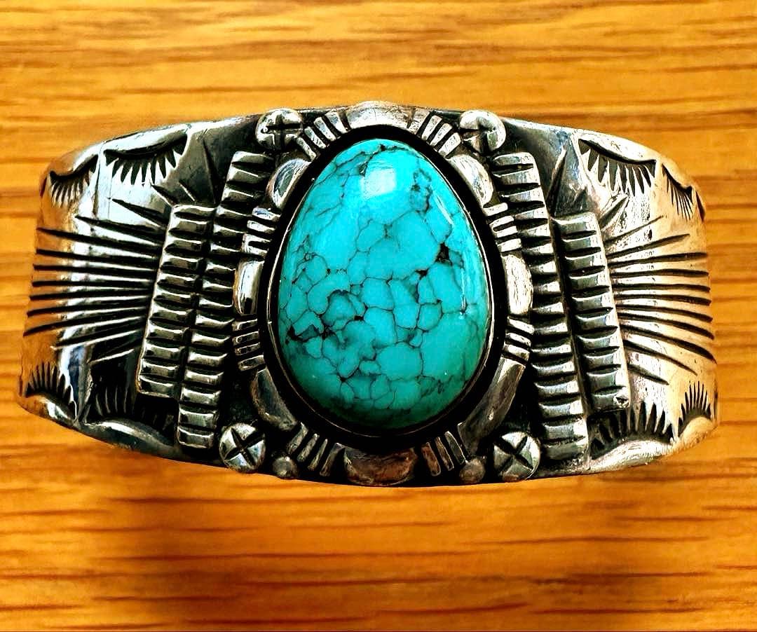 インディアンジュエリー風 ターコイズ バングル