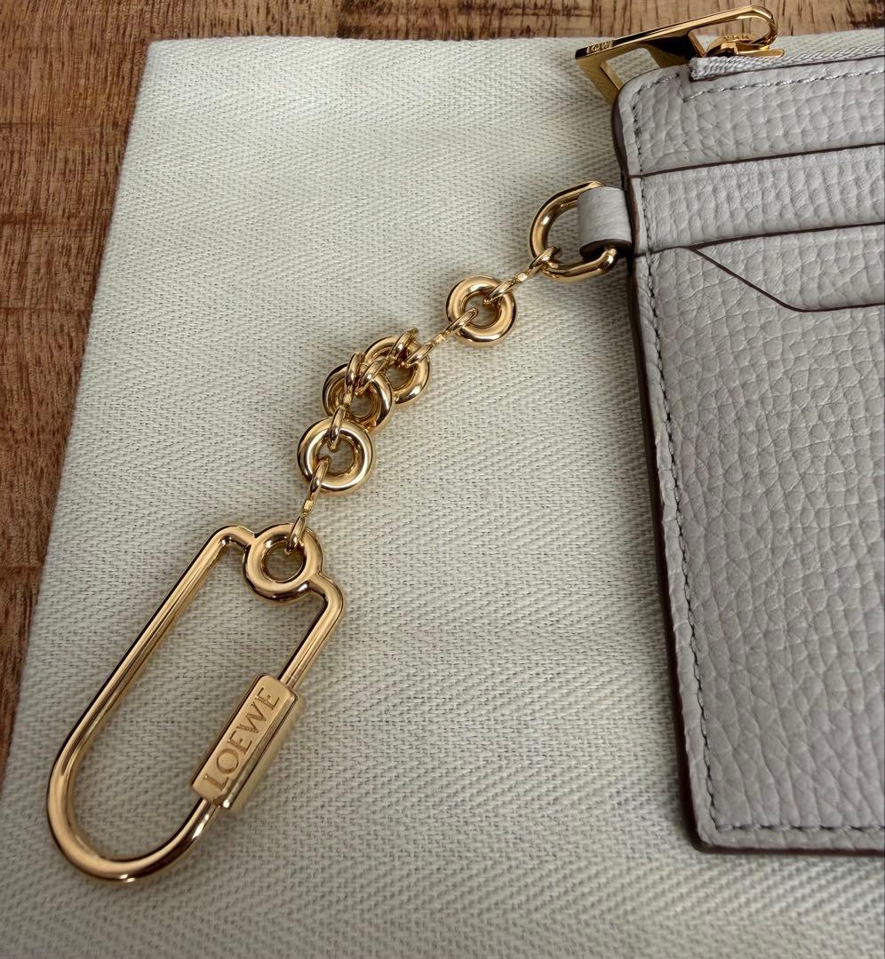 極美品＊アナグラム スクエア カードホルダー　ライトゴースト ケース