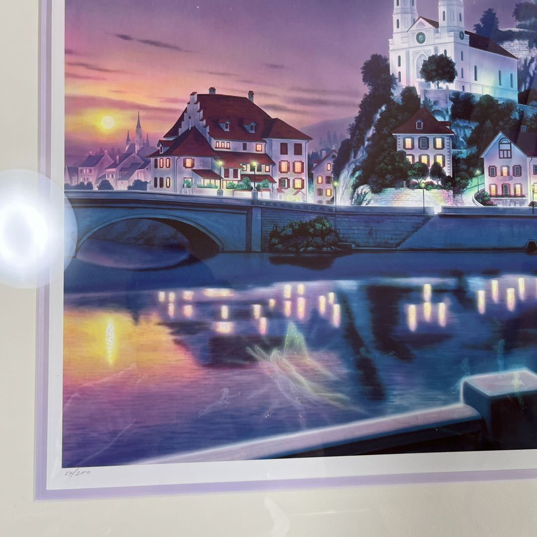 塚本 馨三　「ムーンライトシャトー」　絵画　ジクレー