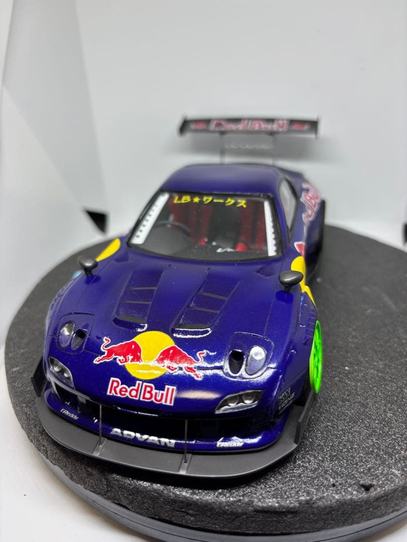 プラモデル完成品　アオシマ RX-7 RE雨宮　FD3S 改　1/24 D1GP