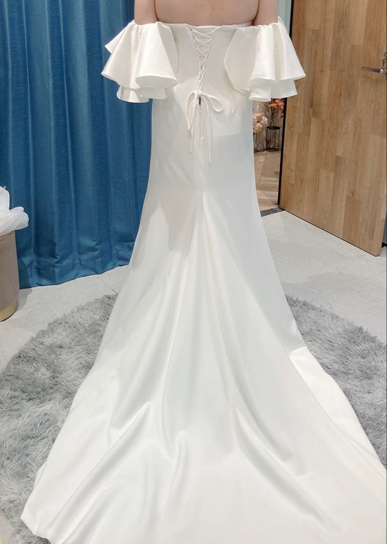 2wayティアードフレアスリーブ スレンダードレス 11号