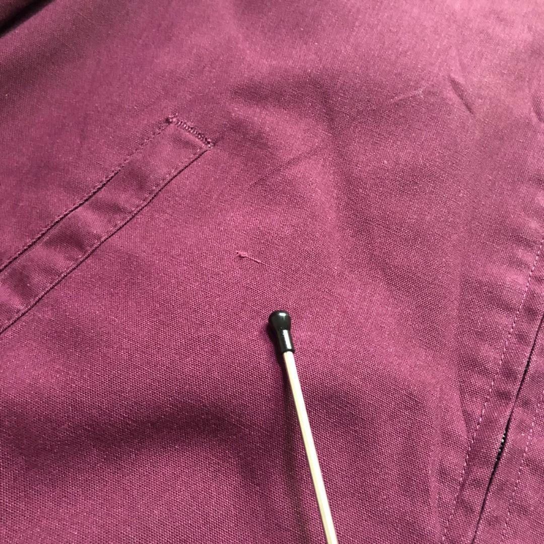 90sUSA製ネイティブ幾何学リブ切り替えダービージャケット型ブルゾンダック生地