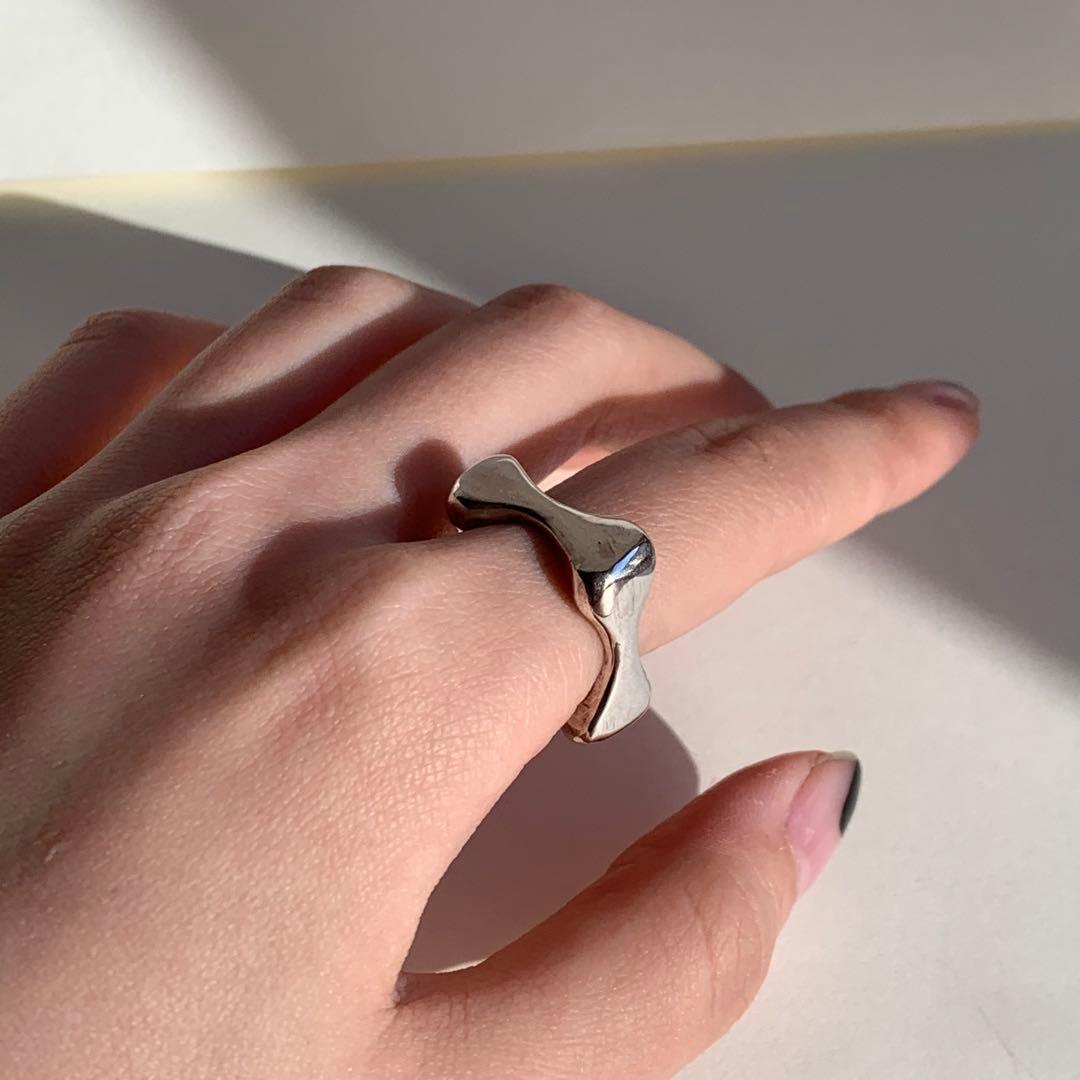 vintage シルバーリング silver925 デザインリング アート