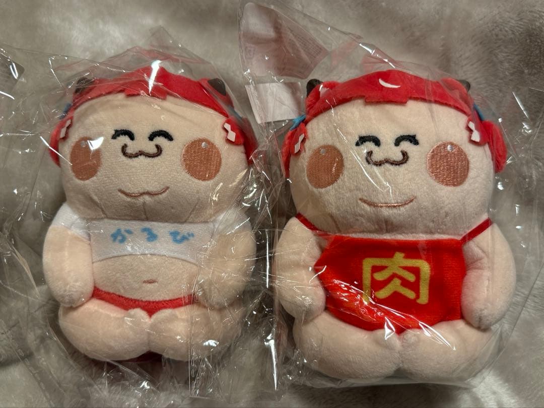 デブかるび カラビナ付き(小)通常・肉太郎ver2個セット