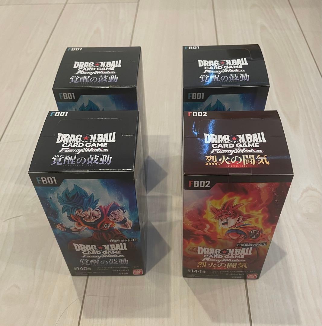 覚醒の鼓動 烈火の闘気 4BOX テープ付き 新品未開封