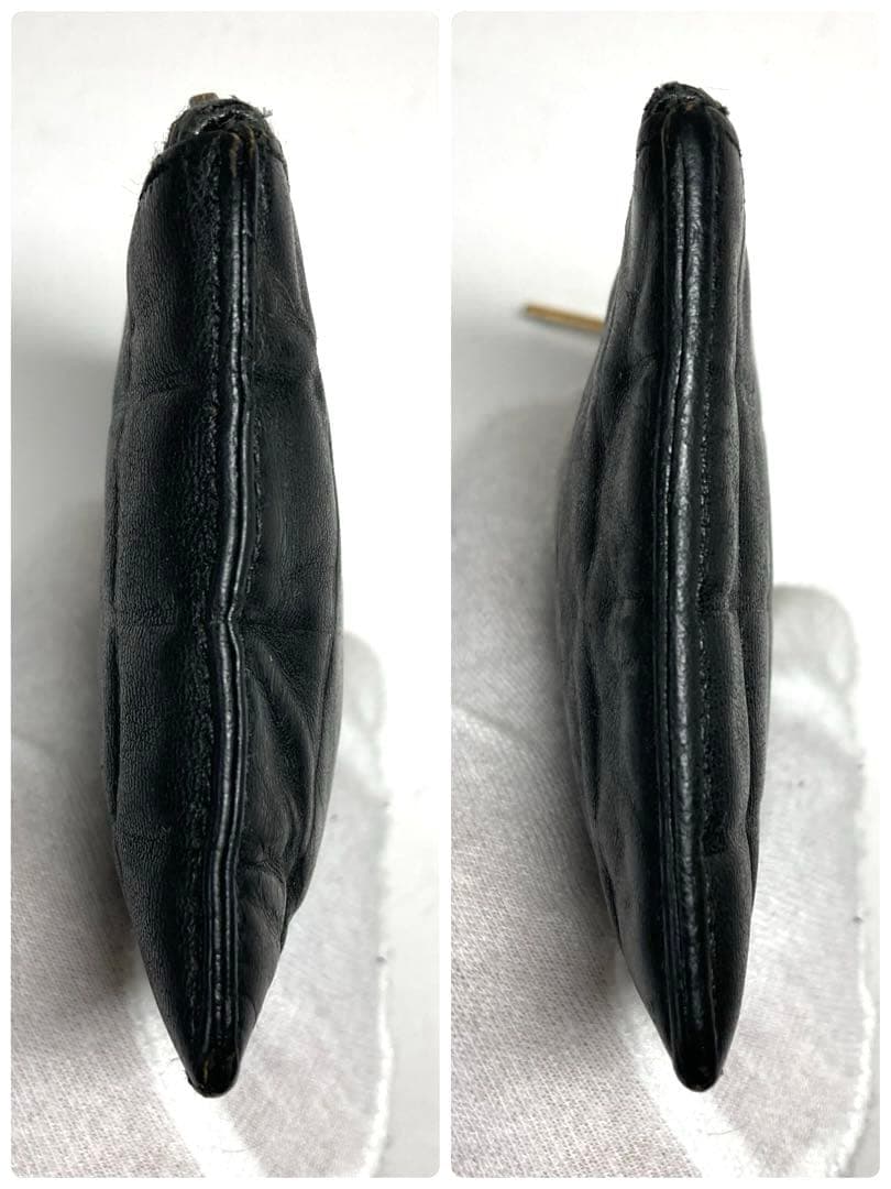 シャネル　チョコバー　レザー　キーリング付き　ケース　カードケース　訳あり