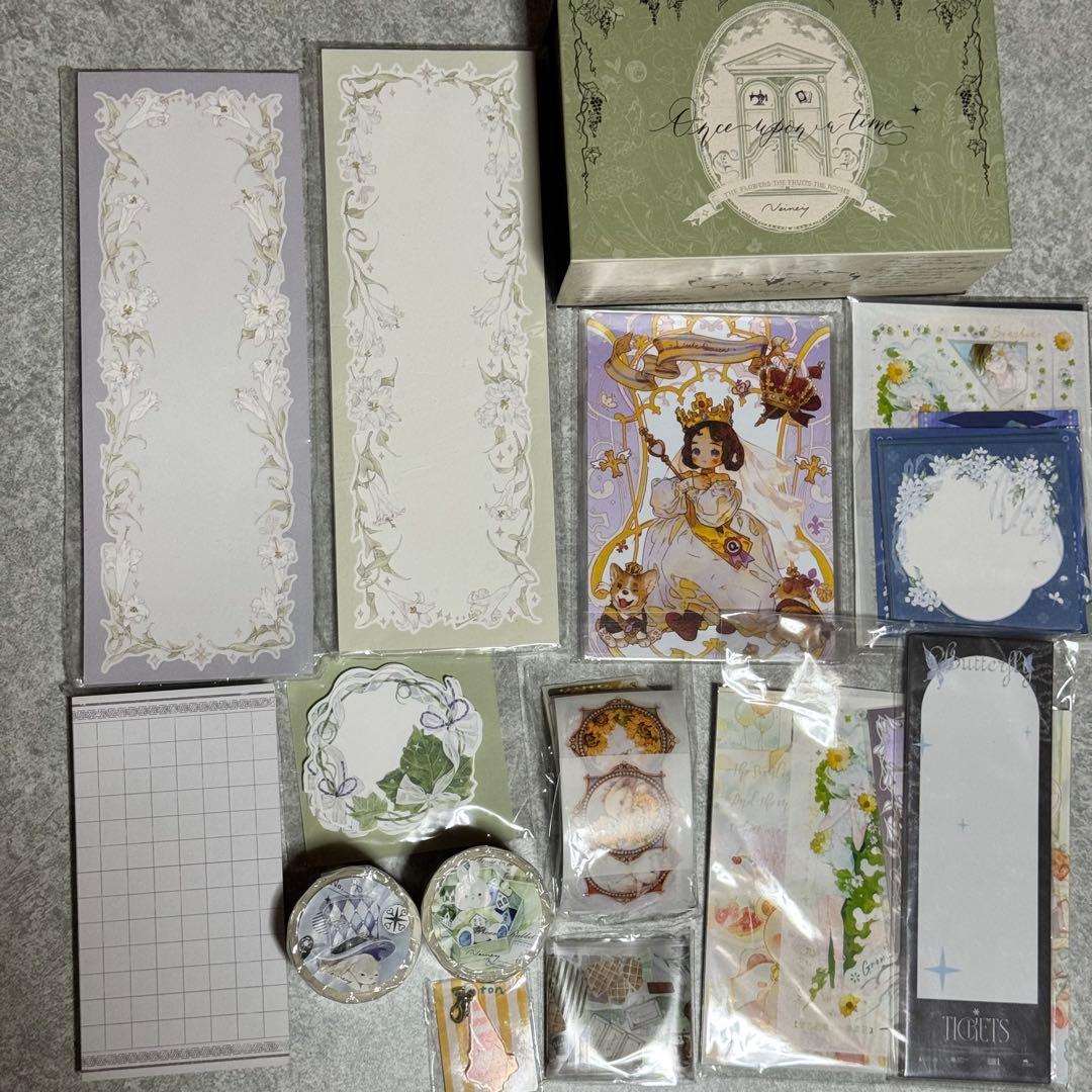 海外マステ＋収納ファイル＋クリップセット おまけ付き