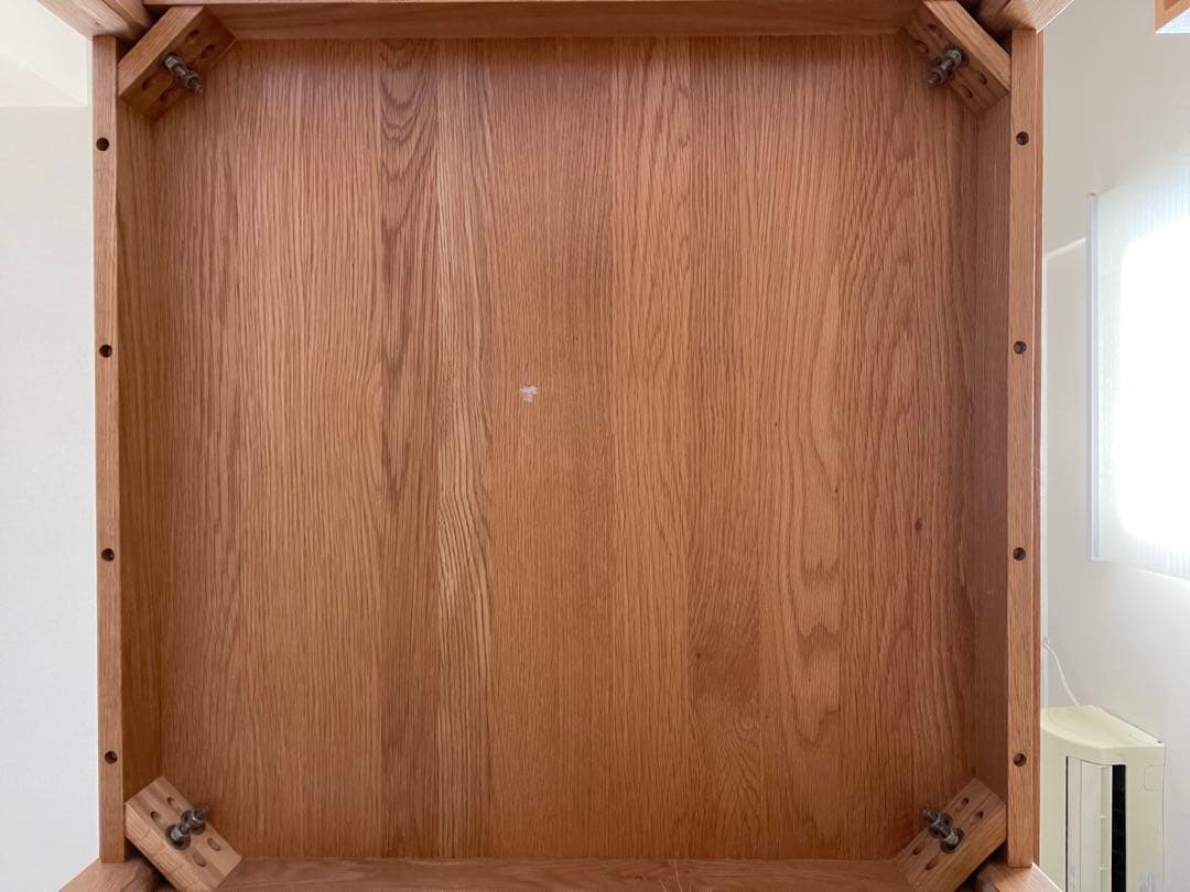 ［特価！無印良品］ダイニングテーブル　オーク無垢材 80cm×80cm