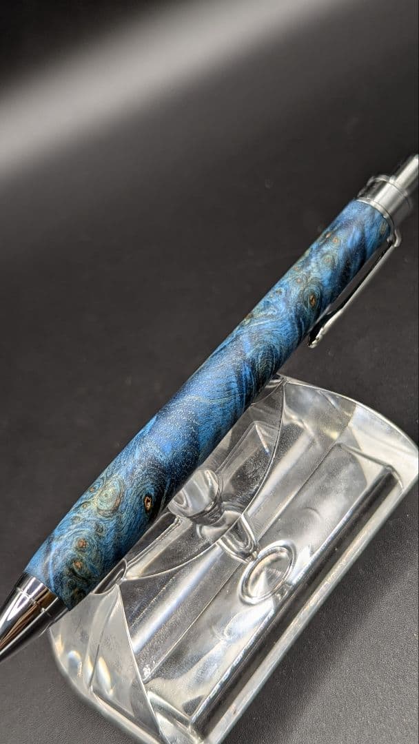 358ペン工房翌檜　スタビライズドウッドバーチバール　木軸シャーペン　ボールペン