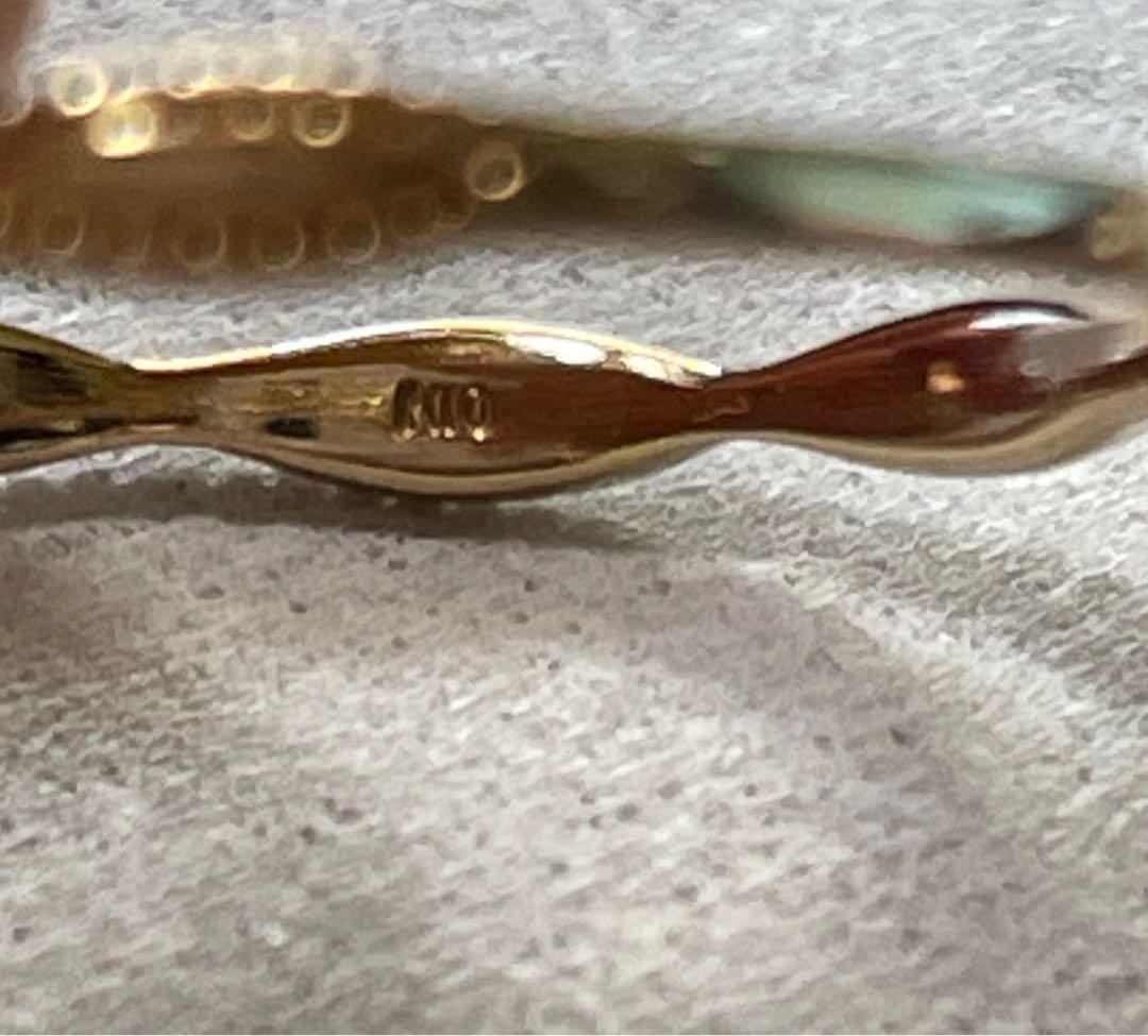 ノワールドプーペK10YGリング　11号