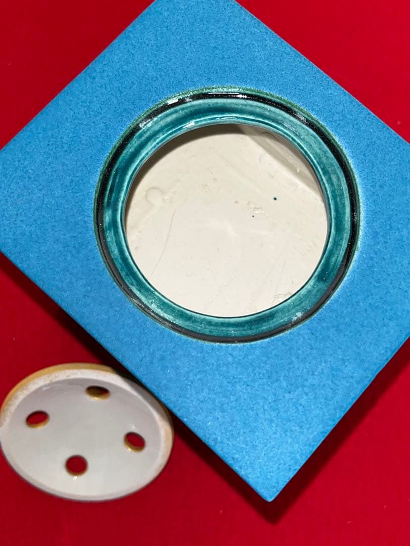 武腰一憲 サマルカンドブルー 香炉 『色絵 遠い日 香器 静夜』 K375