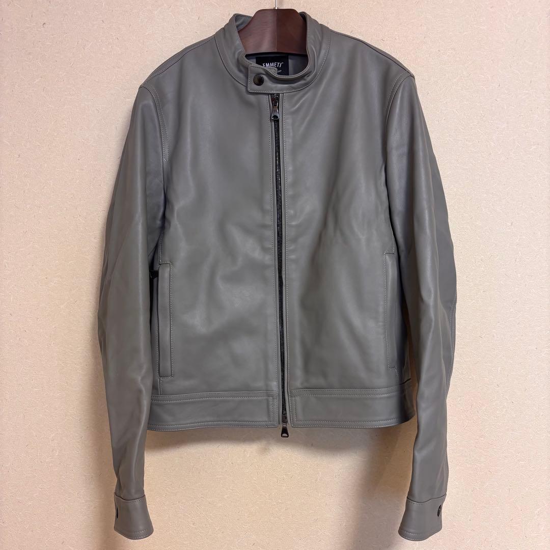 k*k様 EMMETI ブリッラペルイルグスト別注 ラムスキンシングルライダース