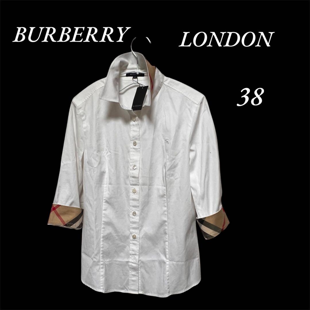タグ付　BURBERRY ホワイト シャツ 38