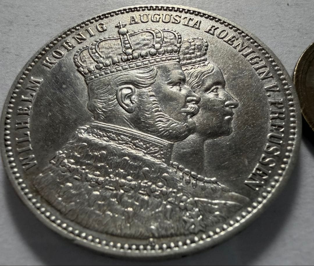 さ*e様 1861年ドイツ　プロイセン王国ターレル銀貨ウィルヘルム1世