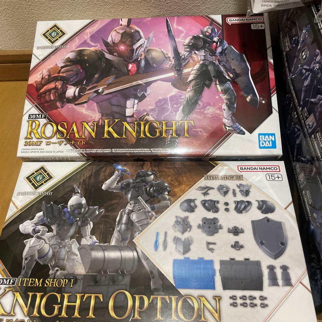 バンダイ　30MF ローザンナイト　ナイトオプション他　スピナティオ　ナイト×3