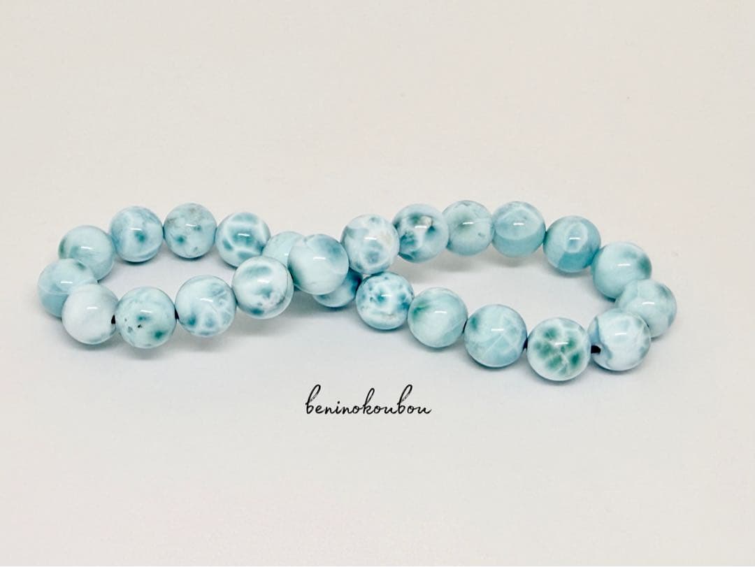 海の静けさを纏う｜高品質ラリマー 天然石ブレスレット